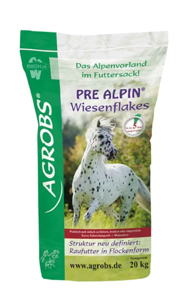 Agrobs Pre Alpin Wiesenflakes 20kg - Wielens Diervoeders Agrobs Pre Alpin Wiesenflakes