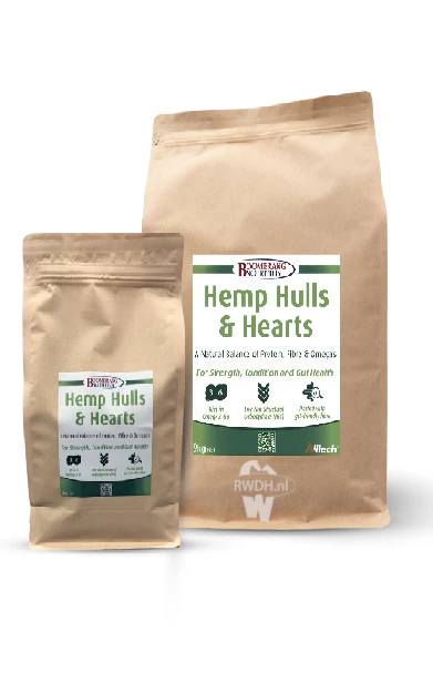 Boomerang Hemp Hulls & Hearts - Wielens Diervoeders Boomerang Hemp Hulls and Hearts